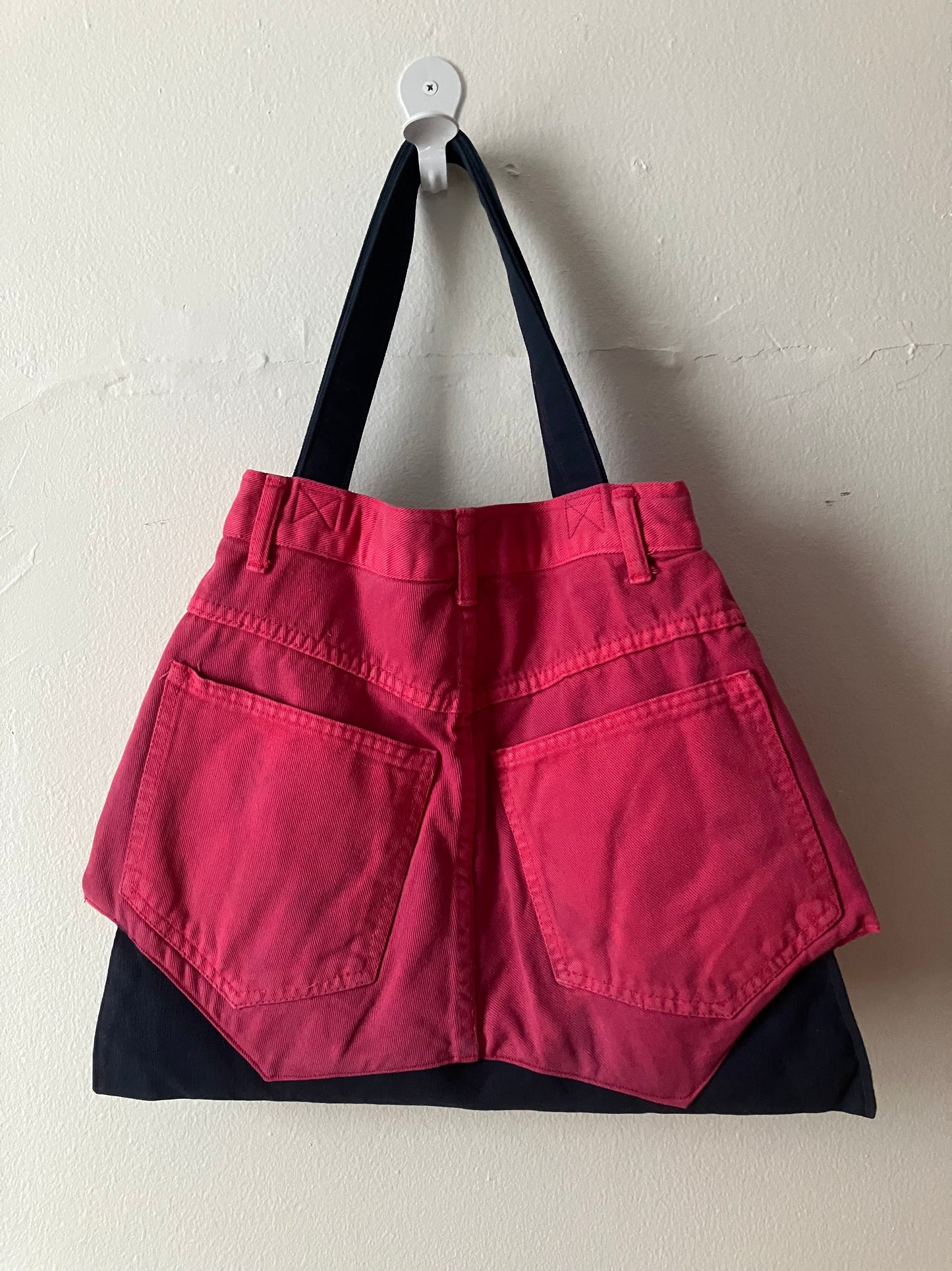 pink shorts tote