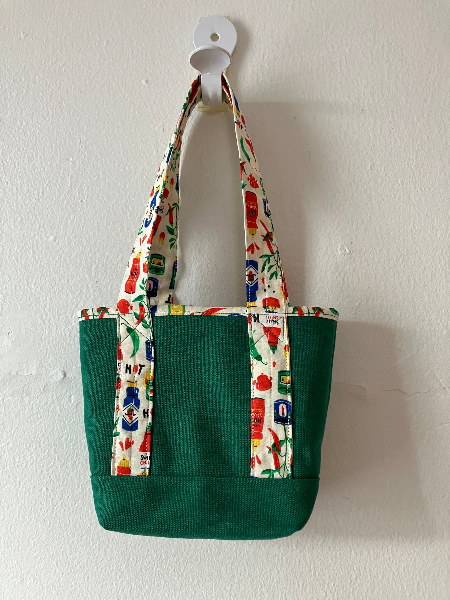 green sauce mini tote