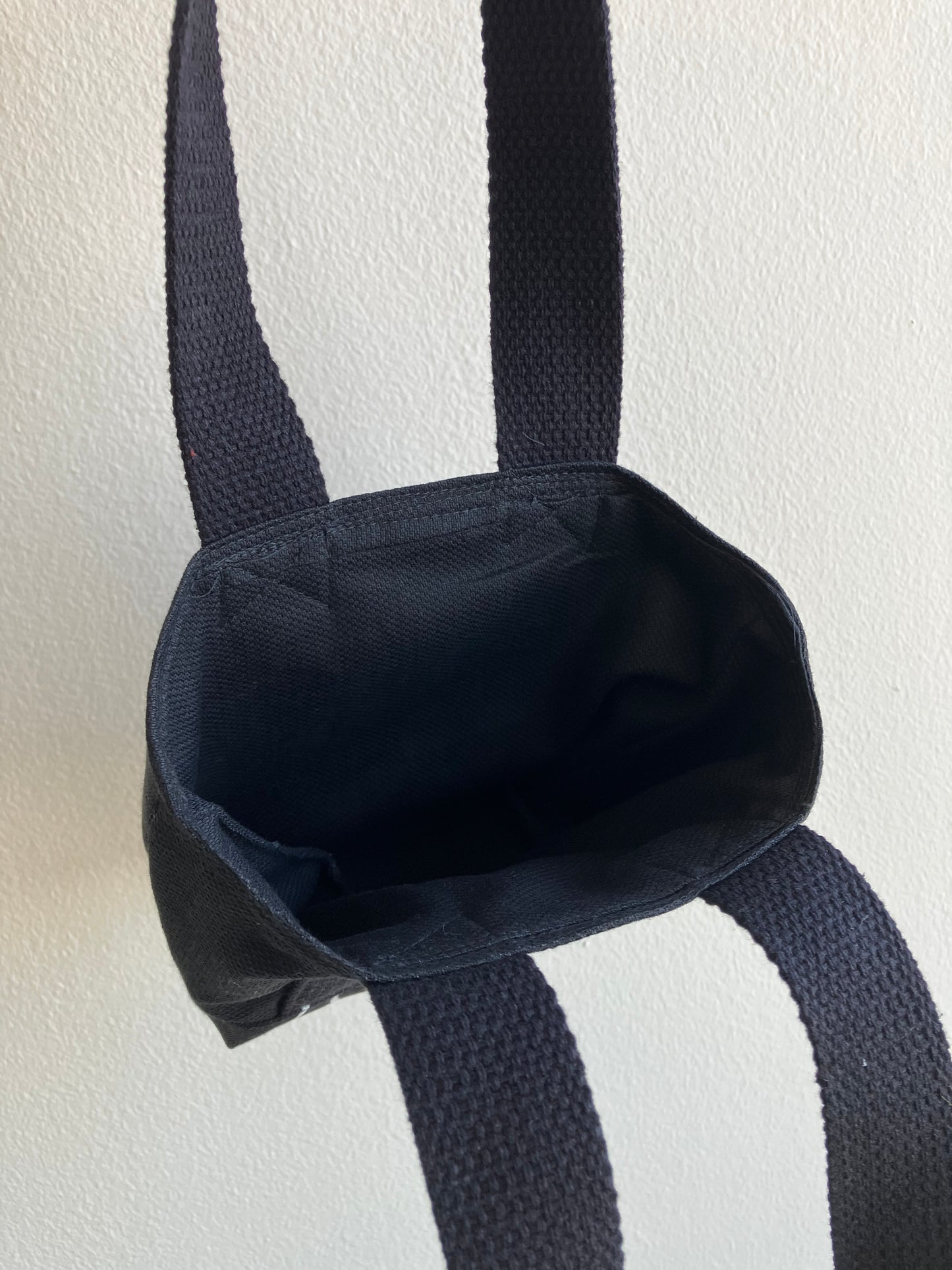 black swirl mini tote