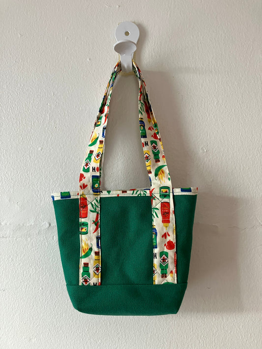 green sauce mini tote