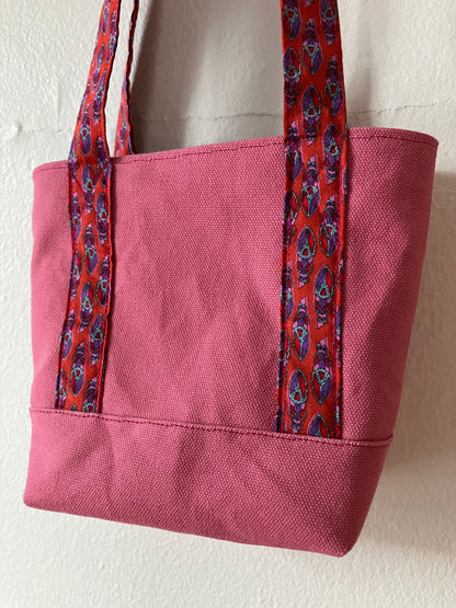 pink or blue beetle mini totes