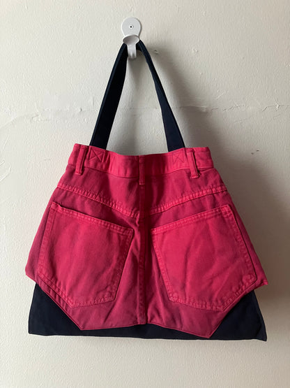 pink shorts tote