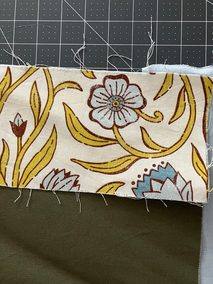 mini tote / green floral