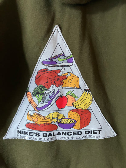 food pyramid zip up